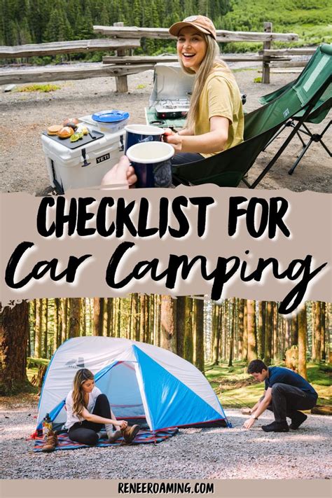 Car Camping Essentials List Ultimate Printable Checklist Camping