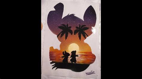 Lilo And Stitch Spray Paint Art By Ucuetis Youtube