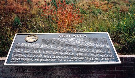 Nebraska Historical Marker Nebraska E Nebraska History