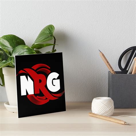 Nrg Logo Art Board Print By Solmamii Redbubble