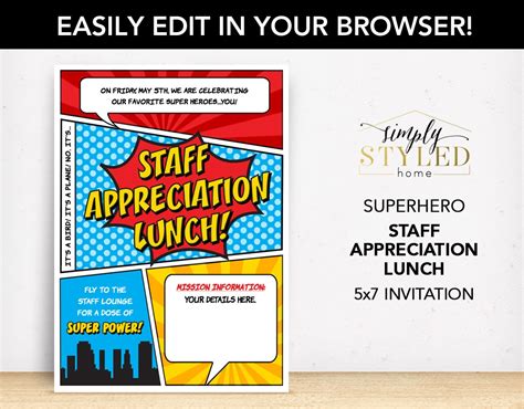 Free Employee Appreciation Lunch Flyer Template