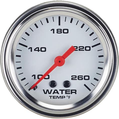 Mechanical Water Temperature Gauge 2 116 Inch White