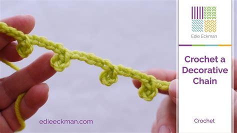 Want to learn how to. Crochet a Decorative Chain with Crossover Slip Stitch ...