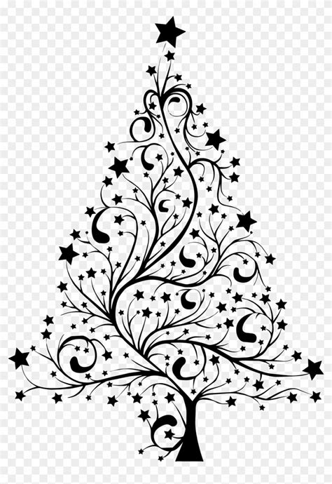 You can edit any of drawings via our online image editor before downloading. Christmas Tree Silhouette - Christmas Tree Black White ...