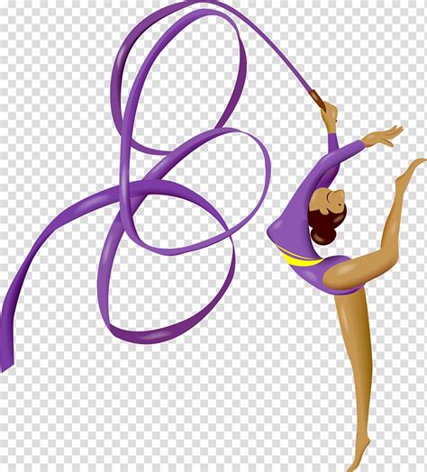 Rhythmic Gymnastics Ribbon Artistic Gymnastics Gymnastics Transparent Background Png Clipart
