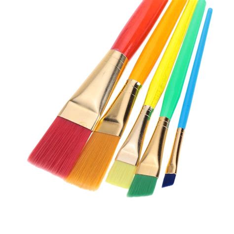 R H Lifestyle Painting Brush Set Different Sizes Synthetic Flat Paint
