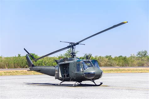 Military Helicopter At A Base Stock Photo Download Image Now Istock