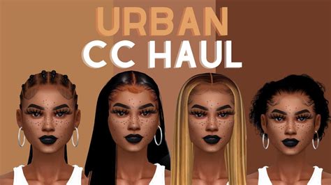 Urban Black Girl Hair Cc Haul Sims 4 2021 Youtube