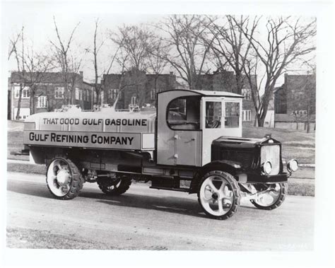 1928 White Tanker Truck Photo Gulf Refining That Good Gulf Gasoline