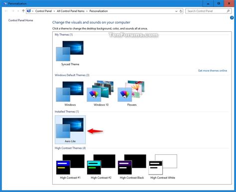 Install Aerolite Theme In Windows 10 Tutorials