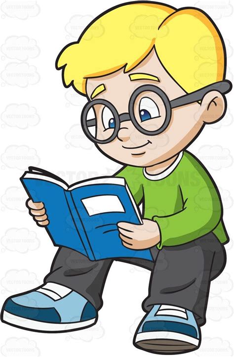 A Boy Studying His Notes Boy Studying Boy Cartoon Cartoon Boy