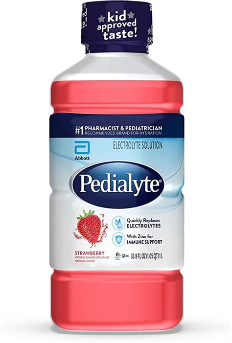 Pedialyte Electrolyte Solution Strawberry 338 Fl Oz