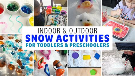 40 Snow Activities For Toddlers And Preschoolers Happy Toddler Playtime