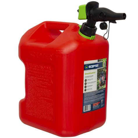 Scepter 5 Gallon Smartcontrol Dual Handle Gas Can Fscg571w Red Fuel
