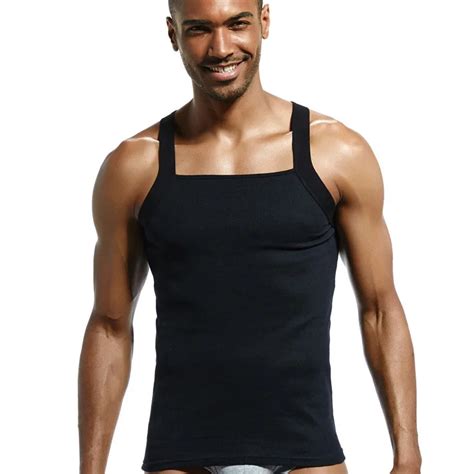 Fashion Sexy Mens Tank Tops Solid Vest Brand Sexy Tanks Sleeveless Shirt Tops In Tank Tops From