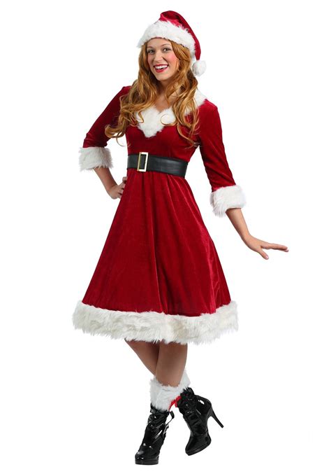 Kleidung And Accessoires Ladies Miss Santa Mrs Claus Christmas Fancy