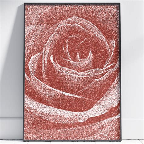 Vintage Rose Wall Art Rose Painting By Stainles Inspire Uplift