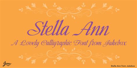 Alana Moresby Download Stella Ann Font By Jukebox Collection