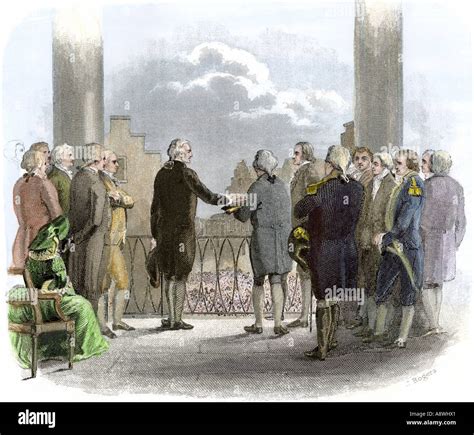 Inauguración De George Washington Como Primer Presidente De Los Estados