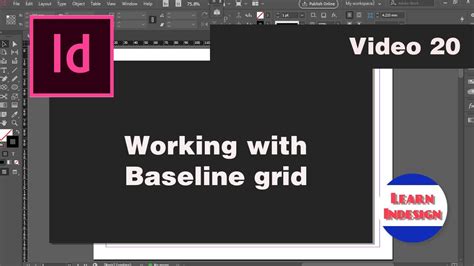 Video 20 Working With Baseline Grid In Indesign Cc Youtube