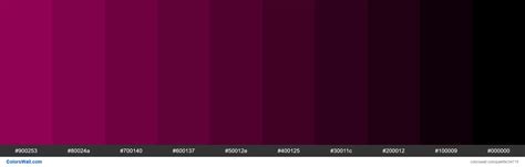 Shades Xkcd Color Deep Magenta A0025c Hex Colors Palette Colorswall