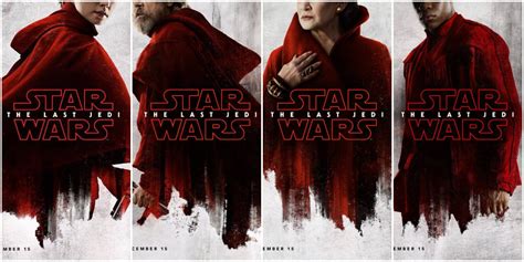 New Character Posters Released For Star Wars The Last Jedi Wdw