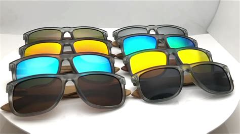 handmade custom brand logo pc frame wood temple sunglasses polarized bamboo sunglasses 2020