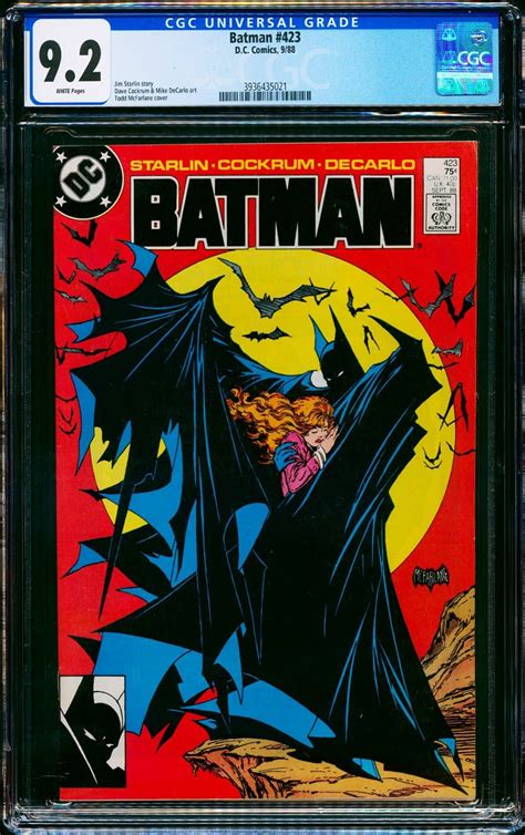 Todd Mcfarlanes First Batman Cover Graded And Up For Auction