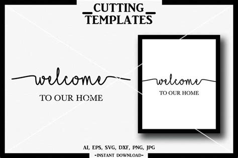 Welcome To Our Home Svg Welcome Silhouette Cricut Cameo