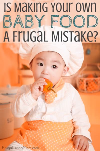 Homemade Baby Food Can It Save You Money Frugal Living Mom