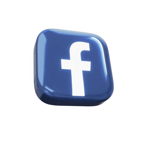 Glossy Facebook 3d Render Icon 9673702 Png