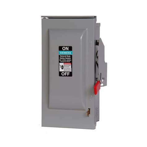 Siemens 60 Amp Non Fusible General Duty Safety Switch Disconnect In The