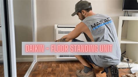 Installing A Daikin FLOOR STANDING Mini SplitHVAC Installation YouTube