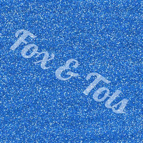 Blue Glitter Fabric Fox And Tots