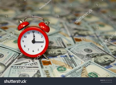 Money American Hundred Dollar Bills Time Stock Photo 401933734