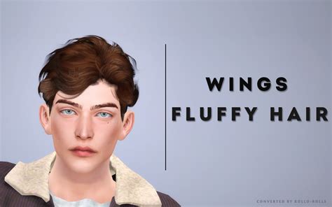 ☞ﾟヮﾟ☞ — Wings Fluffy Male Hair Polycount 215k Custom