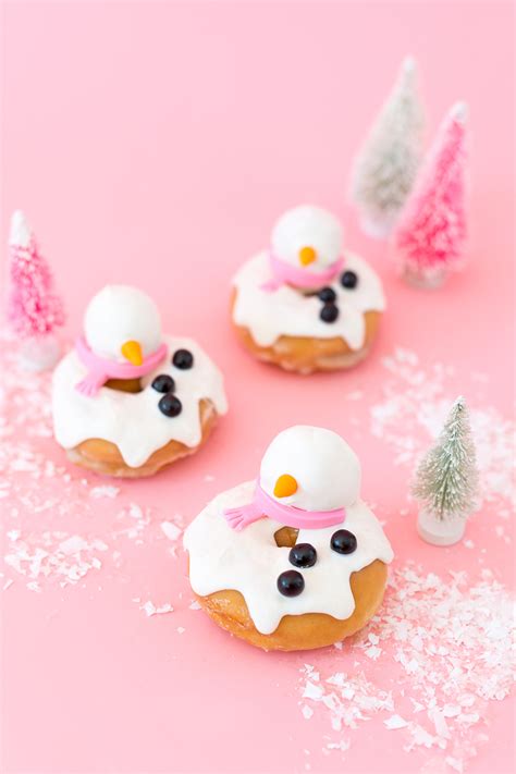 Melted Snowmen Holiday Donuts Aww Sam