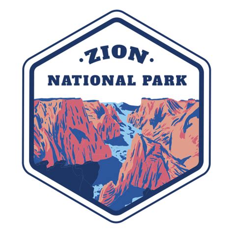 Zion National Park Badge Png And Svg Design For T Shirts