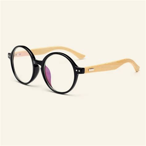 Buy Handmade Vintage Round Bamboo Glasses Frames Cool Original Wood Eyewear Men