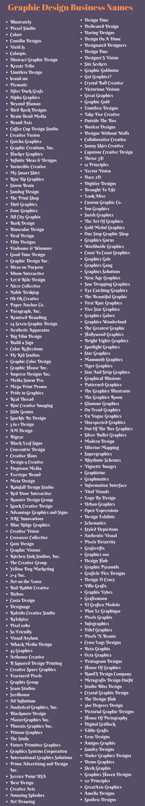Graphic Design Business Names 400 Names For Design Business