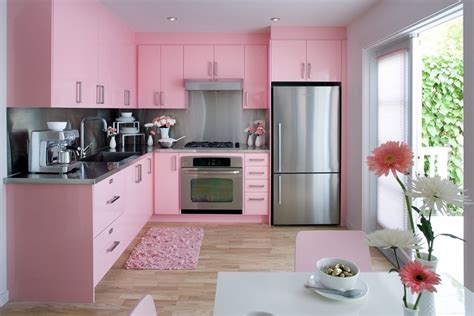 terpopuler  dapur minimalis warna pink