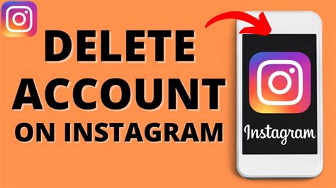 How To Delete Instagram Account Youtube