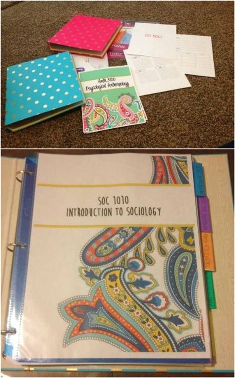 Make A Great Student Binder For College College School Supplies