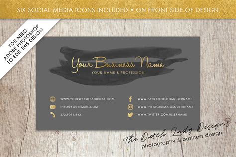 Business Card Template For Adobe Photoshop Layered Psd Template