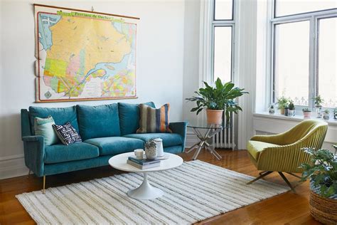 West Elm Eclectic And Colorful Mid Century Modern Apartment In Quebec