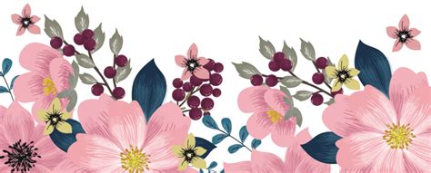 Bunga Sakura Png 20 Gambar Bunga Png Flower Vintage Frame Download