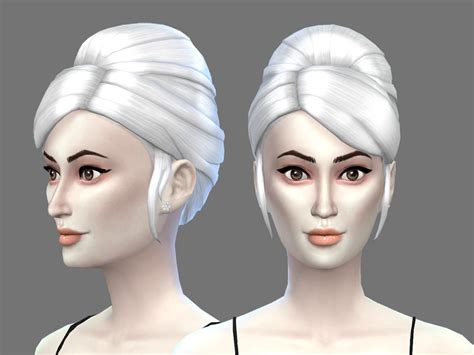 The Sims Resource White Hair Recolor 9 Base Game Style