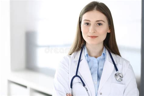 Doctor Woman Standing Straight With Arms Crossed Portrait Perfect