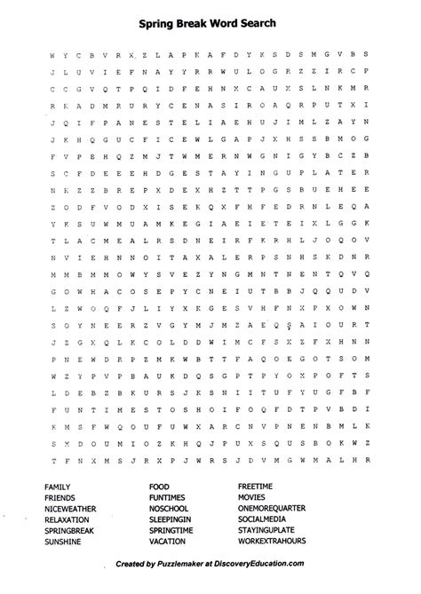 Free Printable Spanish Word Search Puzzle With Answer Key Pdf Kids