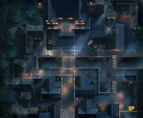 1 Overcast City Part 03 23x19 Battlemaps Tabletop Rpg Maps